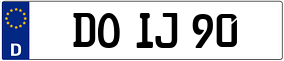 Trailer License Plate